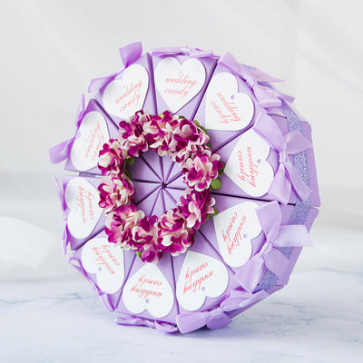 DIY220 : 50pcs Triangular Wedding Cake Favors Boxes(20 Styles)