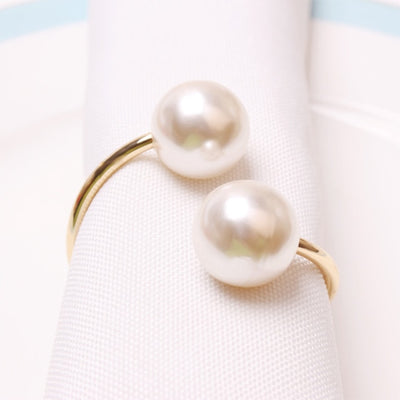DIY483 : 8 styles Pearls Napkin Rings for wedding table decoration