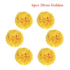 DIY293 : 6pcs/lot Pom Pom paper for Party decoration (20 Colors)