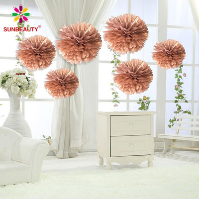DIY293 : 6pcs/lot Pom Pom paper for Party decoration (20 Colors)