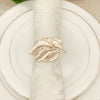 DIY343: 6pcs/lot Metal leaf napkin rings (3 Colors )