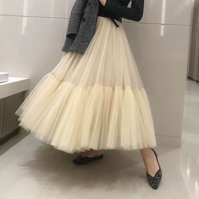CK116 : 90 cm Tulle Skirts ( 7 Colors ) - Nirvanafourteen