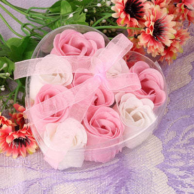 DIY376: 9Pcs/pack Rose Flower Soap Wedding Souvenirs ( 4 Colors )