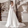 CW443 : 3/4 sleeves Boho Wedding Dress