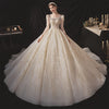 HW451 Real pictures Luxurious square neck sequined Bridal Gowns