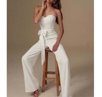 PD29 sweetheart simple Bridal Jumpsuit