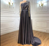 LG526 Plus size Cape Long Sleeve Evening Gowns ( 8 Colors )