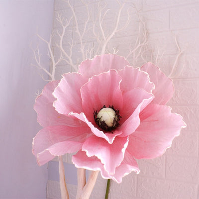 DIY374 Artificial big Poppies Flower for wedding Backdrop decoration