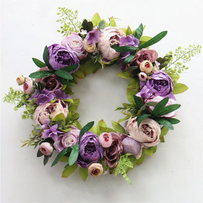 DIY321 : 30 styles flower wreath garland for wedding & Party decoration