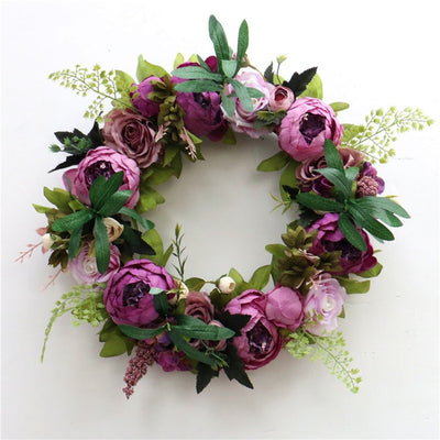 DIY321 : 30 styles flower wreath garland for wedding & Party decoration