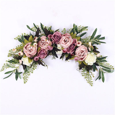 DIY321 : 30 styles flower wreath garland for wedding & Party decoration