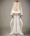 PD64  Muslim embroidery Wedding pantsuit