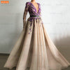 PP544 Floral A-line Prom dress