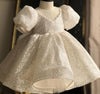 FG134 Sequins ball gown Flower girl dress