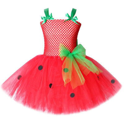 FG561 Strawberry tutu dress for baby girls