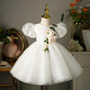FG688 White flower girl dress