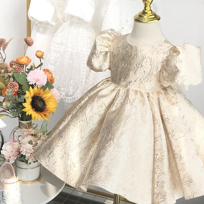 FG583 Champagne Christening Dresses