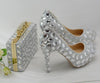 BS138  Set of Crystal Bridal Shoes+ Clutch Bag (6 Colors )