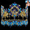 BJ51 Blue Rhinestones Crown For Miss World Fans