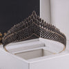BJ340 Vintage Black Jewelry sets : Crown+Earrings+Necklace