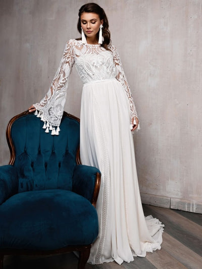 CW562 Boho A-line Wedding dresses