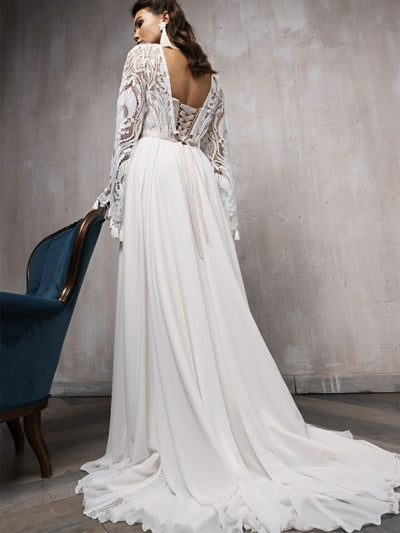 CW562 Boho A-line Wedding dresses