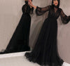 LG243 Classy Pearls beaded A-line Prom dresses(4 Colors)