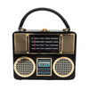 CB120 Vintage Radio Acrylic Box shape Evening Clutch Bags