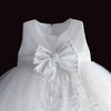 FG119 Lace big bow Christening Dresses (Pink/White)