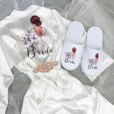 BR24 Bride & Bridesmaid Print Robes