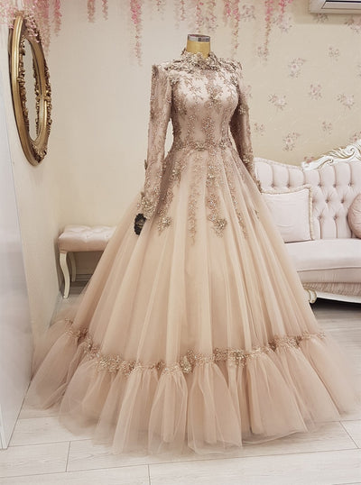 CG220 Muslim Prom Ball Gown