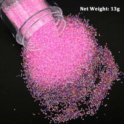 BC06 Glass Micro Beads for DIY Tips Manucure ( 15 Colors )
