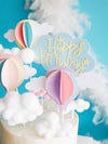 DIY590 Cute Clouds Cake Topper & Decoration