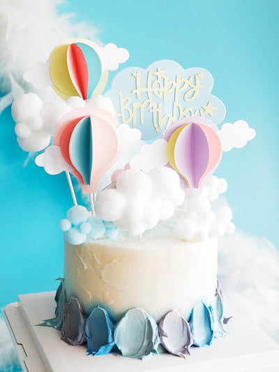 DIY590 Cute Clouds Cake Topper & Decoration