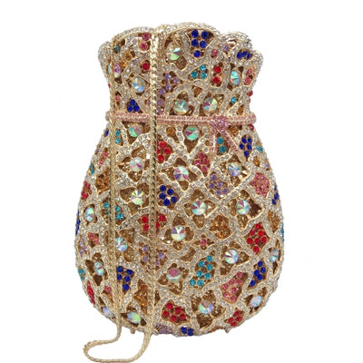 CB196 Money Bag shape diamonds party clutch bags(4 Colors)