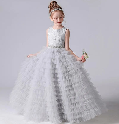 FG670 Tiered Flower Girl Dresses ( 8 Colors )