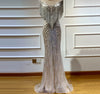 LG145 Real pictures Luxurious Beaded Tassel Evening Gowns (2 Colors )