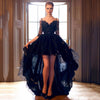 SS81 Gothic  Lace high Low Wedding Dress
