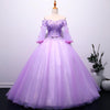 CG202 Boat Neck Half Sleeve Quinceanera Dresses ( 2 Colors )