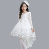 FG376 white Lace flower girl dresses