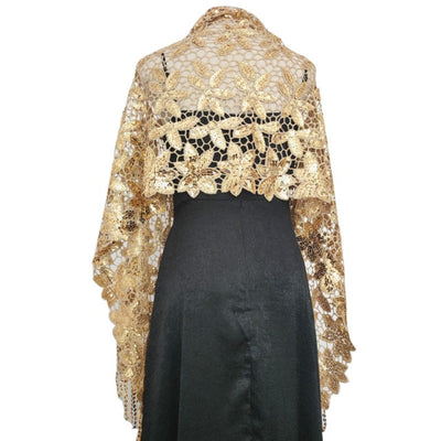 WJ52 Glitter Evening Shawls ( 10 Colors )
