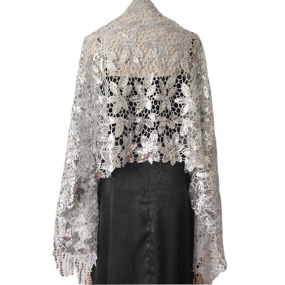 WJ52 Glitter Evening Shawls ( 10 Colors )