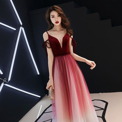 BH315 Gradient Color A-line Homecoming dresses ( 4 Colors )