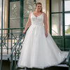 CW497 Plus size V-neck A-line Bridal dress