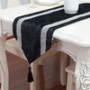 DIY123 European velvet with diamonds Beads table runner ( 4 Colors )