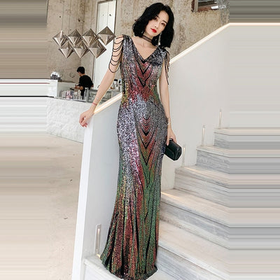PP243 Korean sequin Celebrity Dress