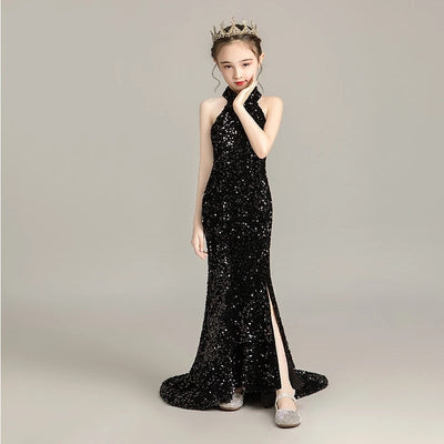 FG432 Sequined Evening Dress for Girls (2 Colors )