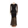 MX314 Plus size sequined Maxi dresses ( 3 Colors )