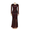 MX314 Plus size sequined Maxi dresses ( 3 Colors )