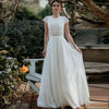 CW481 Short Sleeves Bohemian Wedding Dress